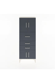 Arges Dolap 2 Raflı 3 Çekmeceli 4 Kapaklı 60x30x163 Aytaşı-Antrasit