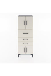 Arges Dolap 2 Raflı 3 Çekmeceli 4 Kapaklı 60x30x163 Antrasit-Aytaşı