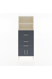 Arges Dolap 2 Raflı 3 Çekmeceli 2 Kapaklı 60x30x163 Aytaşı-Antrasit