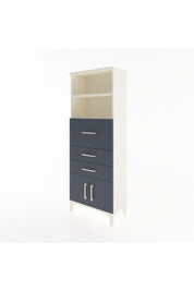 Arges Dolap 2 Raflı 3 Çekmeceli 2 Kapaklı 60x30x163 Aytaşı-Antrasit