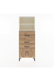 Arges Dolap 2 Raflı 3 Çekmeceli 2 Kapaklı 60x30x163 Aytaşı-Çam