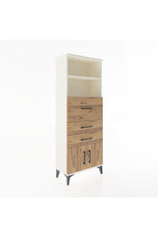 Arges Dolap 2 Raflı 3 Çekmeceli 2 Kapaklı 60x30x163 Aytaşı-Çam
