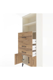 Arges Dolap 2 Raflı 3 Çekmeceli 2 Kapaklı 60x30x163 Aytaşı-Çam