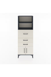 Arges Dolap 2 Raflı 3 Çekmeceli 2 Kapaklı 60x30x163 Antrasit-Aytaşı