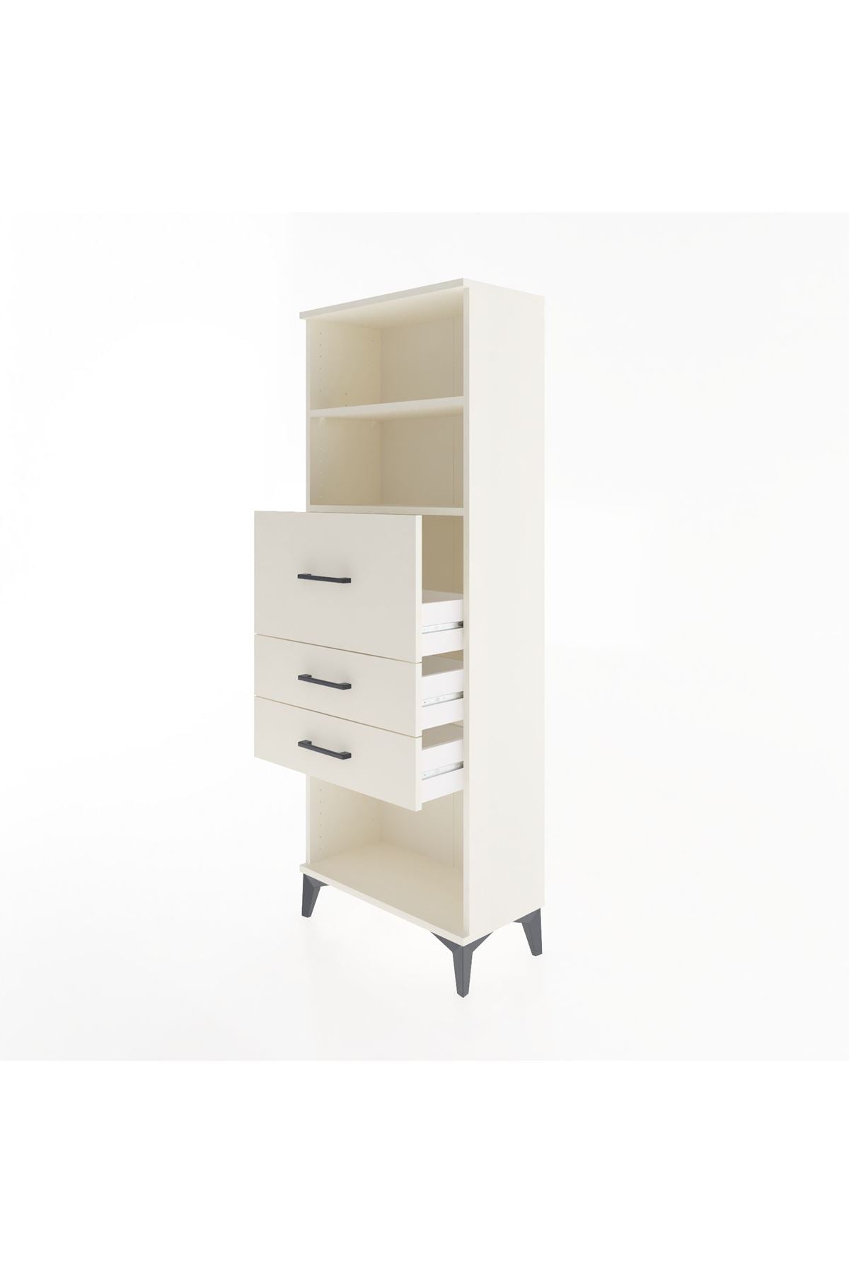Arges Dolap 2 Raflı 3 Çekmeceli 60x30x163 Aytaşı-Aytaşı