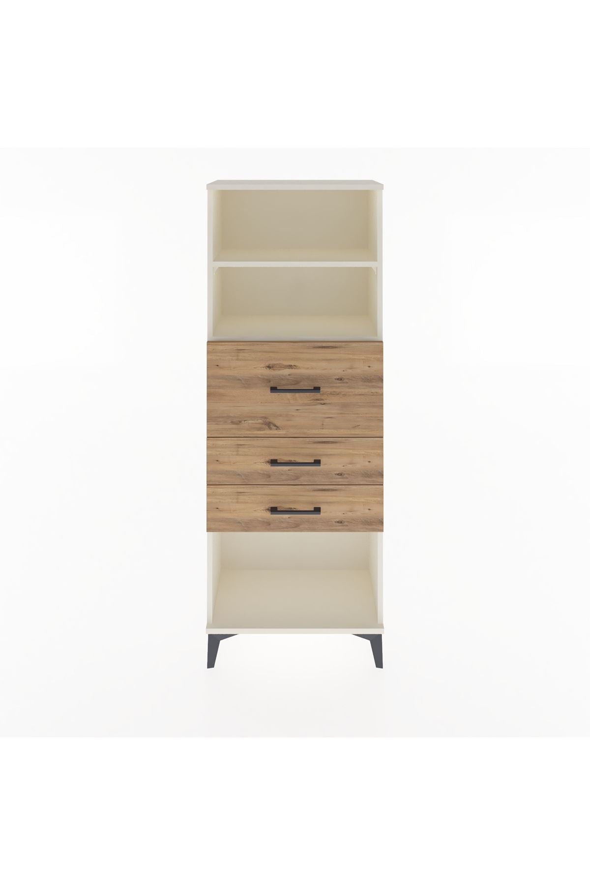 Arges Dolap 2 Raflı 3 Çekmeceli 60x30x163 Aytaşı-Çam