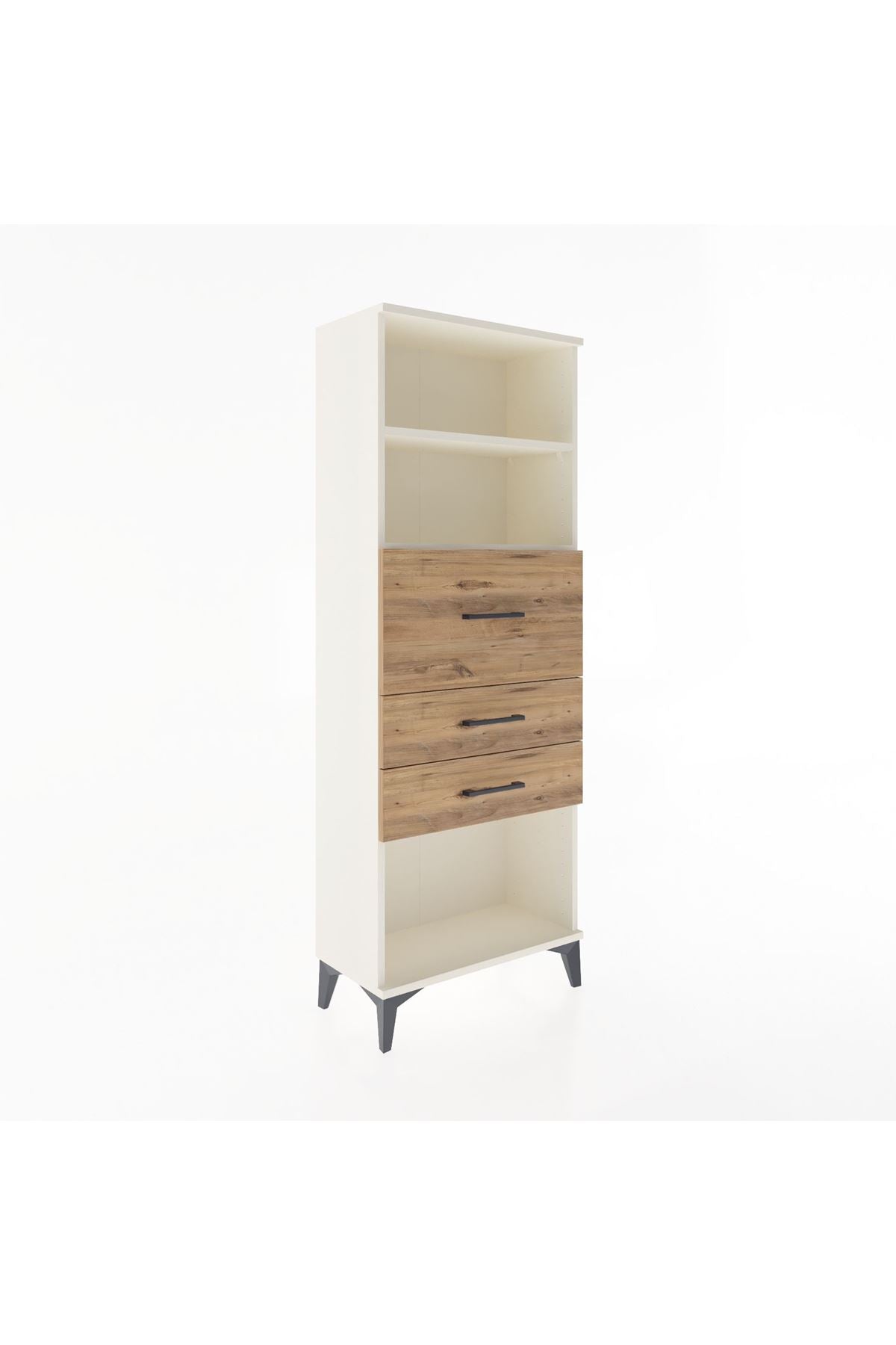 Arges Dolap 2 Raflı 3 Çekmeceli 60x30x163 - S20M058V3A