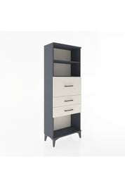 Arges Dolap 2 Raflı 3 Çekmeceli 60x30x163 Antrasit-Aytaşı
