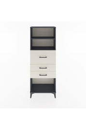 Arges Dolap 2 Raflı 3 Çekmeceli 60x30x163 Antrasit-Aytaşı