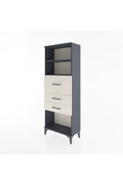 Arges Dolap 2 Raflı 3 Çekmeceli 60x30x163 Antrasit-Aytaşı