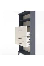 Arges Dolap 2 Raflı 3 Çekmeceli 60x30x163 Antrasit-Aytaşı