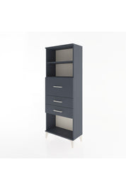 Arges Dolap 2 Raflı 3 Çekmeceli 60x30x163 Antrasit-Antrasit