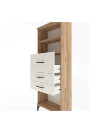Arges Dolap 2 Raflı 3 Çekmeceli 60x30x163 Çam-Aytaşı