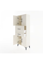 Arges Dolap 3 Raflı 2 Çekmeceli 4 Kapaklı 60x30x163 Aytaşı-Aytaşı