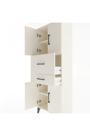 Arges Dolap 3 Raflı 2 Çekmeceli 4 Kapaklı 60x30x163 Aytaşı-Aytaşı