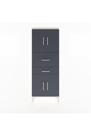 Arges Dolap 3 Raflı 2 Çekmeceli 4 Kapaklı 60x30x163 Aytaşı-Antrasit