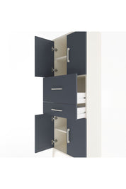 Arges Dolap 3 Raflı 2 Çekmeceli 4 Kapaklı 60x30x163 Aytaşı-Antrasit