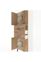 Arges Dolap 3 Raflı 2 Çekmeceli 4 Kapaklı 60x30x163 Aytaşı-Çam