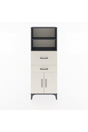 Arges Dolap 3 Raflı 2 Çekmeceli 2 Kapaklı 60x30x163 Antrasit-Aytaşı