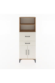 Arges Dolap 3 Raflı 2 Çekmeceli 2 Kapaklı 60x30x163 Çam-Aytaşı