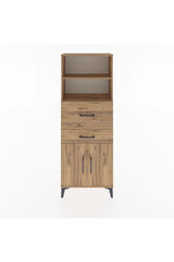 Arges Dolap 3 Raflı 2 Çekmeceli 2 Kapaklı 60x30x163