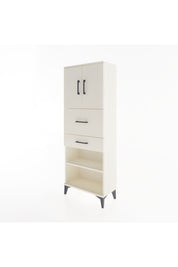 Arges Dolap 3 Raflı 2 Çekmeceli 2 Kapaklı 60x30x163 Aytaşı-Aytaşı