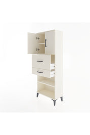 Arges Dolap 3 Raflı 2 Çekmeceli 2 Kapaklı 60x30x163 Aytaşı-Aytaşı