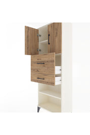 Arges Dolap 3 Raflı 2 Çekmeceli 2 Kapaklı 60x30x163 Aytaşı-Çam