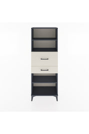 Arges Dolap 3 Raflı 2 Çekmeceli 60x30x163 Antrasit-Aytaşı