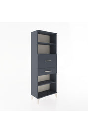 Arges Dolap 3 Raflı 2 Çekmeceli 60x30x163 Antrasit-Antrasit