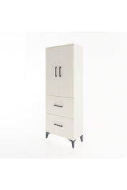 Arges Dolap 3 Raflı 2 Çekmeceli 2 Kapaklı 60x30x163 Aytaşı-Aytaşı