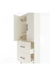 Arges Dolap 3 Raflı 2 Çekmeceli 2 Kapaklı 60x30x163 Aytaşı-Aytaşı