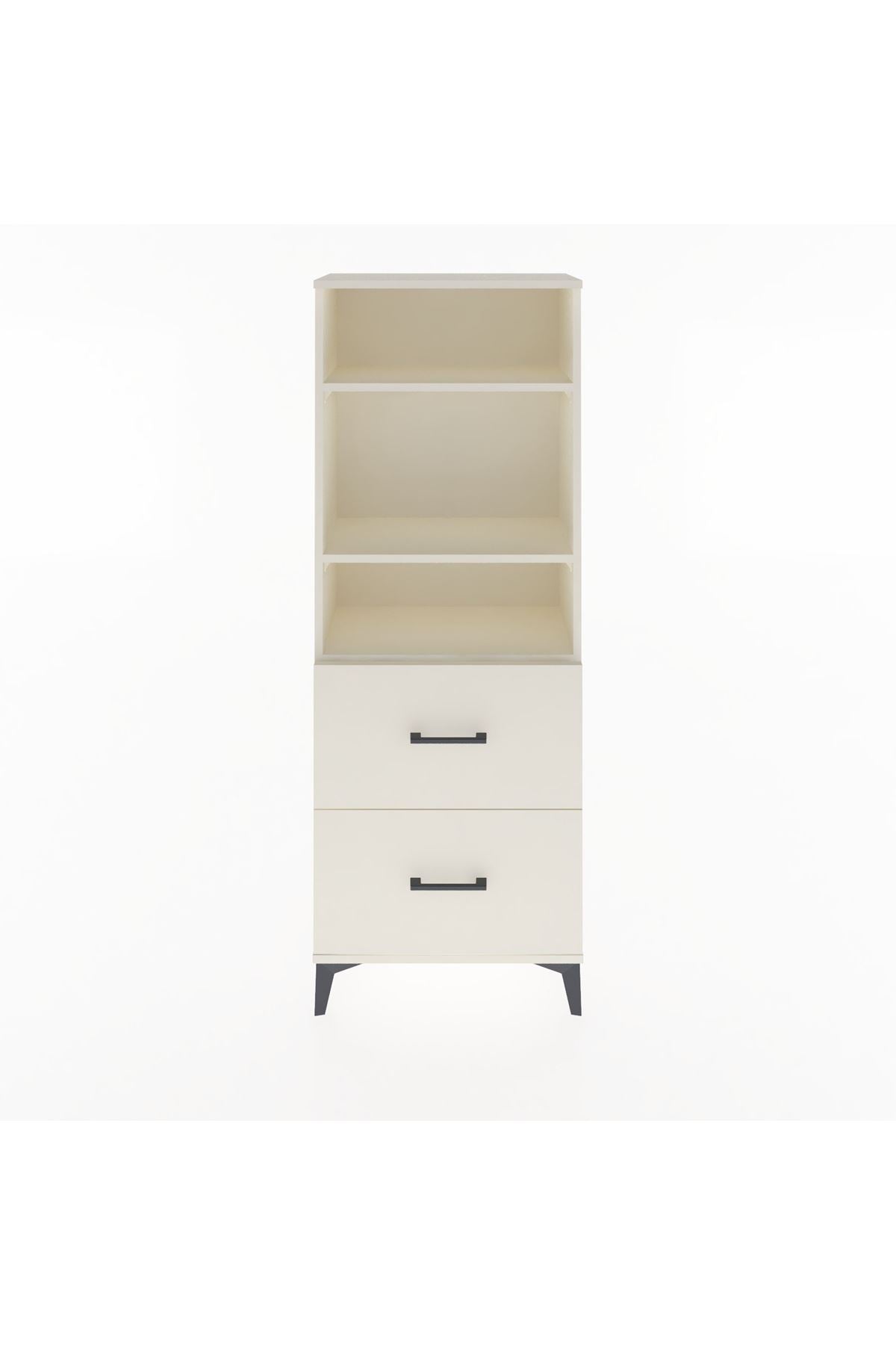 Arges Dolap 3 Raflı 2 Çekmeceli 60x30x163 Aytaşı-Aytaşı