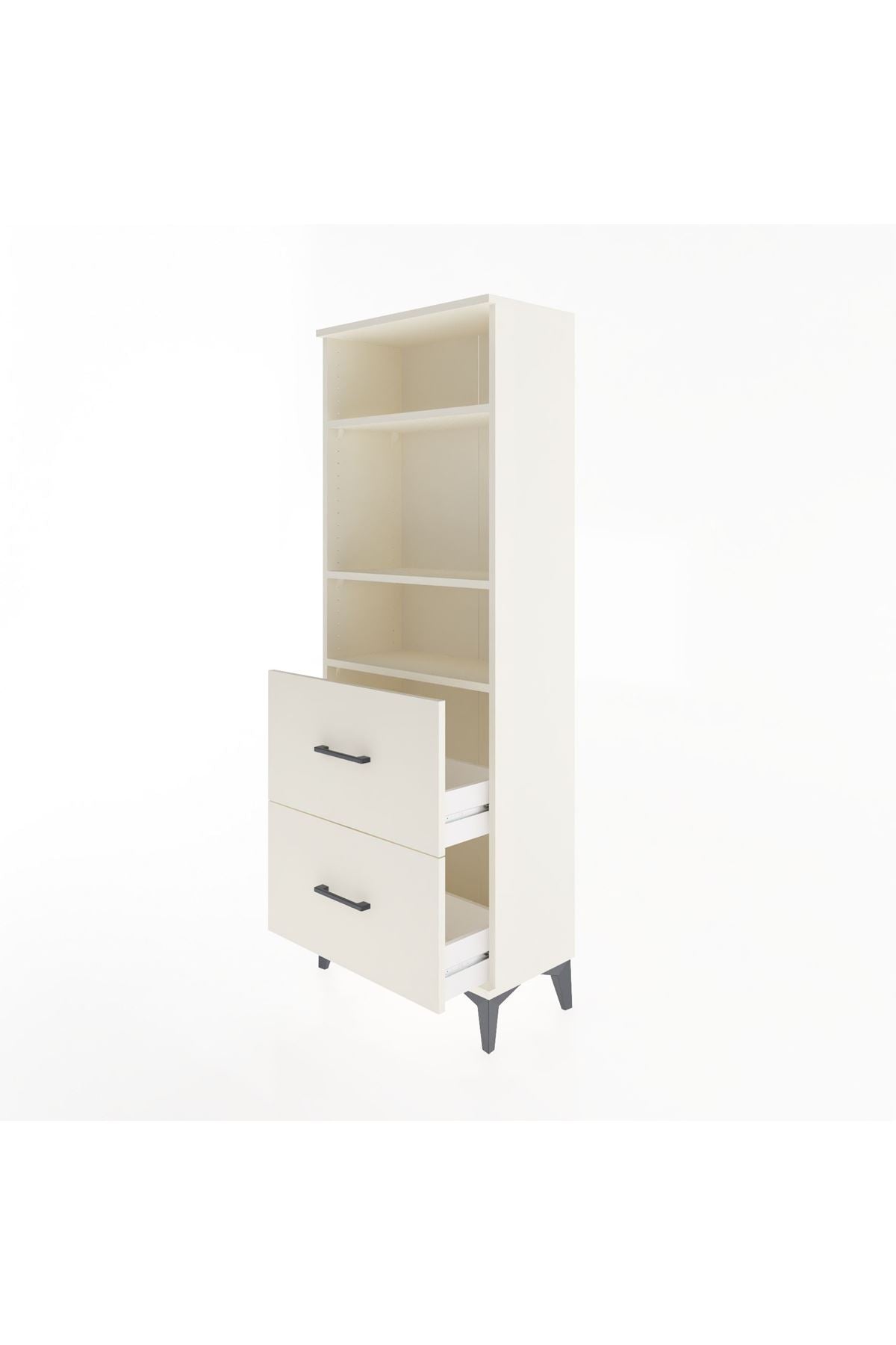 Arges Dolap 3 Raflı 2 Çekmeceli 60x30x163 Aytaşı-Aytaşı