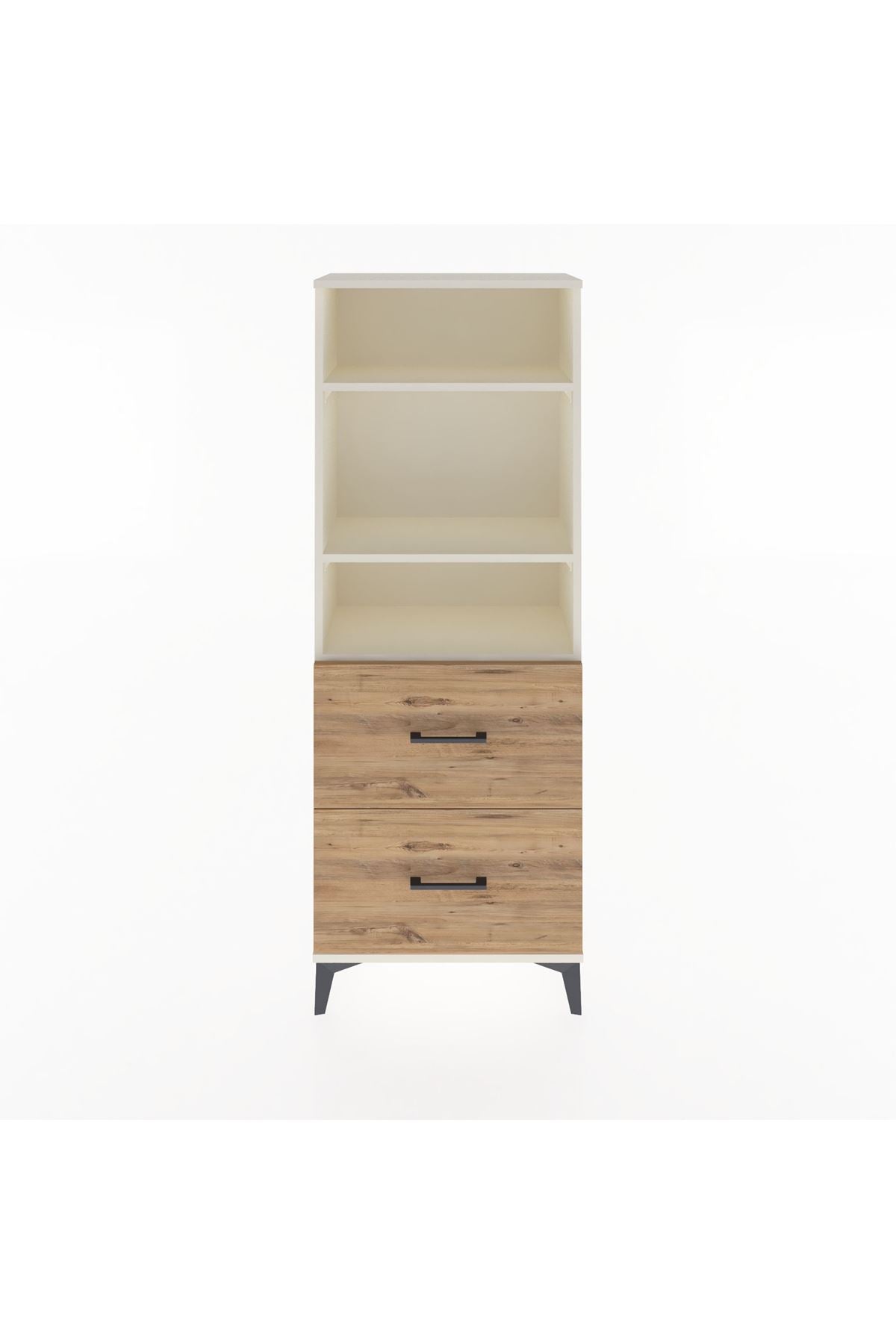 Arges Dolap 3 Raflı 2 Çekmeceli 60x30x163 Aytaşı-Çam