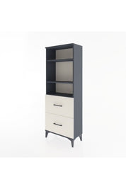 Arges Dolap 3 Raflı 2 Çekmeceli 60x30x163 Antrasit-Aytaşı