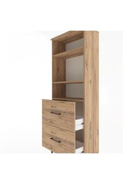 Arges Dolap 3 Raflı 2 Çekmeceli 60x30x163 Çam-Çam