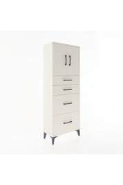 Arges Dolap 2 Raflı 4 Çekmeceli 2 Kapaklı 60x30x163 Aytaşı-Aytaşı