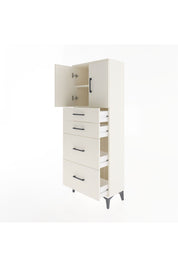 Arges Dolap 2 Raflı 4 Çekmeceli 2 Kapaklı 60x30x163 Aytaşı-Aytaşı