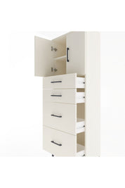 Arges Dolap 2 Raflı 4 Çekmeceli 2 Kapaklı 60x30x163 Aytaşı-Aytaşı