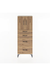 Arges Dolap 2 Raflı 4 Çekmeceli 2 Kapaklı 60x30x163 Aytaşı-Çam