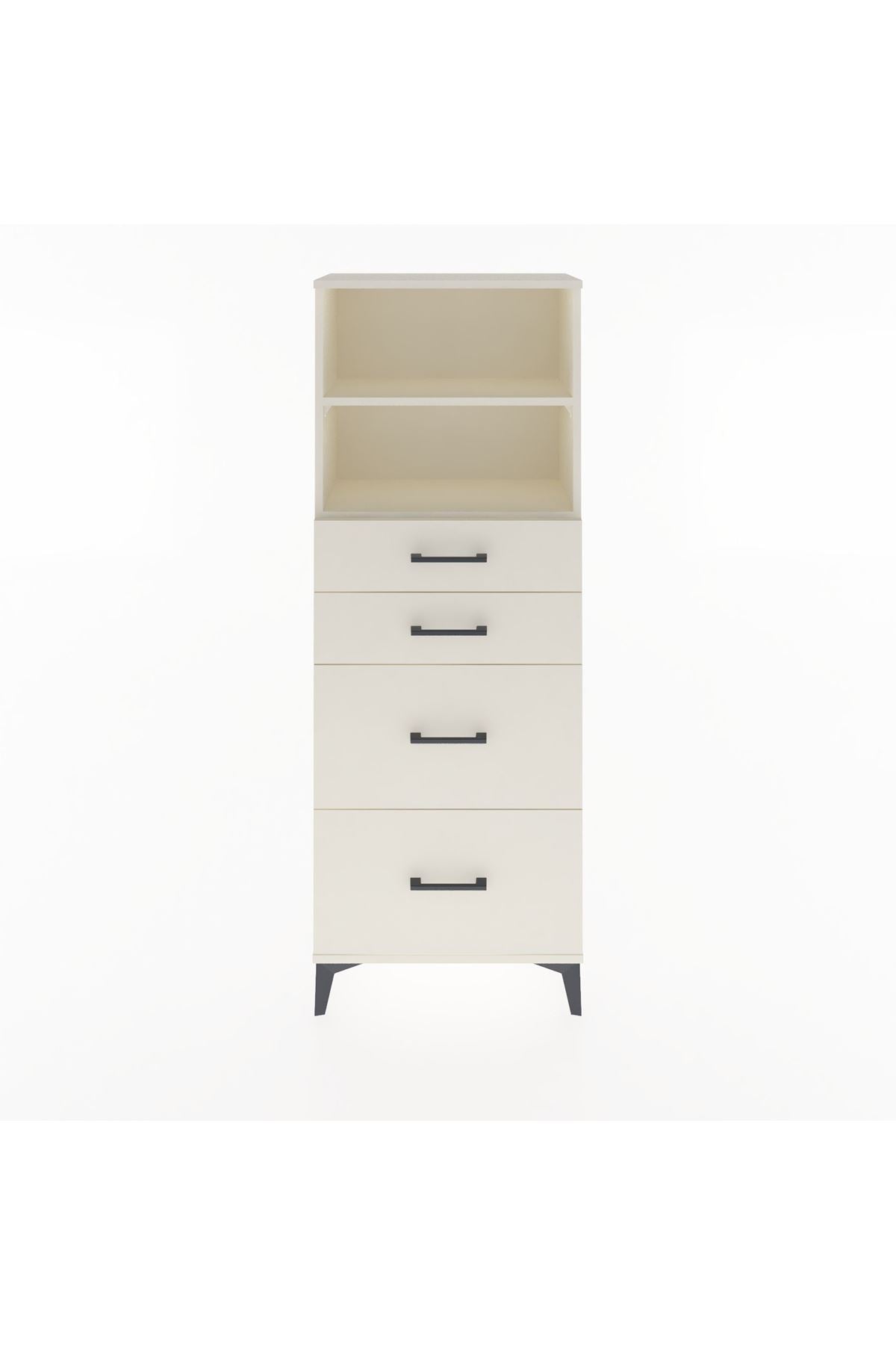 Arges Dolap 2 Raflı 4 Çekmeceli 60x30x163 Aytaşı-Aytaşı