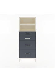 Arges Dolap 2 Raflı 4 Çekmeceli 60x30x163 Aytaşı-Antrasit