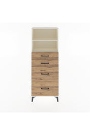Arges Dolap 2 Raflı 4 Çekmeceli 60x30x163 Aytaşı-Çam
