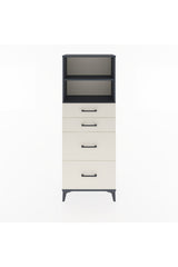 Arges Dolap 2 Raflı 4 Çekmeceli 60x30x163