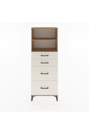 Arges Dolap 2 Raflı 4 Çekmeceli 60x30x163 Çam-Aytaşı