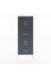 Arges Dolap 3 Raflı 2 Çekmeceli 4 Kapaklı 60x30x163 Aytaşı-Antrasit