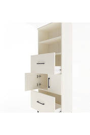 Arges Dolap 3 Raflı 2 Çekmeceli 2 Kapaklı 60x30x163 Aytaşı-Aytaşı