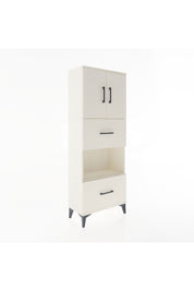 Arges Dolap 3 Raflı 2 Çekmeceli 2 Kapaklı 60x30x163 Aytaşı-Aytaşı