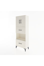 Arges Dolap 3 Raflı 2 Çekmeceli 2 Kapaklı 60x30x163 Aytaşı-Aytaşı